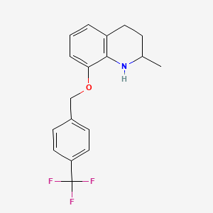 2-Methyl-8-(4-(trifluoromethyl)benzyloxy)-1,2,3,4-tetrahydroquinoline