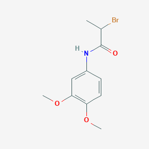 molecular formula C11H14BrNO3 B1293059 2-bromo-N-(3,4-dimethoxyphenyl)propanamide CAS No. 1119452-83-3