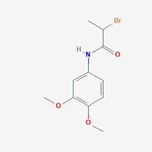 molecular formula C11H14BrNO3 B1293059 2-Brom-N-(3,4-Dimethoxyphenyl)propanamid CAS No. 1119452-83-3