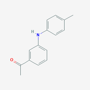 molecular formula C15H15NO B12930590 1-(3-(p-Tolylamino)phenyl)ethan-1-one 