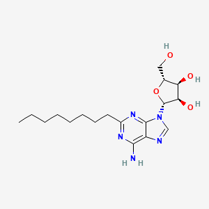 (2R,3R,4S,5R)-2-(6-amino-2-octylpurin-9-yl)-5-(hydroxymethyl)oxolane-3,4-diol