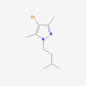 molecular formula C10H17BrN2 B1293061 4-bromo-3,5-dimethyl-1-(3-methylbutyl)-1H-pyrazole CAS No. 1171717-09-1