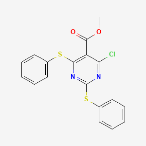 Methyl 4-chloro-2,6-bis(phenylsulfanyl)pyrimidine-5-carboxylate