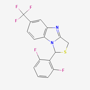 1-(2,6-Difluorophenyl)-6-(trifluoromethyl)-3H-thiazolo[3,4-a]benzimidazole