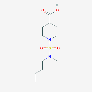 molecular formula C12H24N2O4S B1293064 1-{[Butyl(ethyl)amino]sulfonyl}piperidine-4-carboxylic acid CAS No. 1119452-27-5