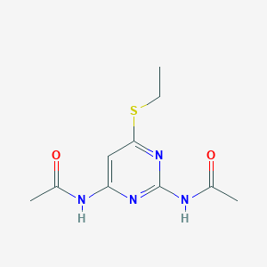 N,N'-(6-(ethylthio)pyrimidine-2,4-diyl)diacetamide