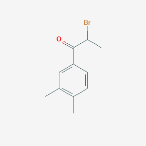 molecular formula C11H13BrO B1293071 2-Bromo-1-(3,4-dimethylphenyl)propan-1-one CAS No. 65937-01-1