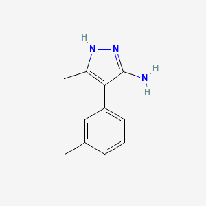 3-methyl-4-(3-methylphenyl)-1H-pyrazol-5-amine