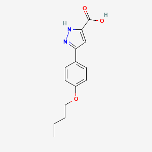 3-(4-butoxyphenyl)-1H-pyrazole-5-carboxylic acid
