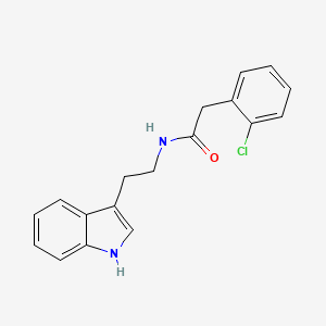 molecular formula C18H17ClN2O B12930785 2-(2-Chlorophenyl)-N-[2-(1H-indol-3-yl)ethyl]acetamide CAS No. 906067-47-8