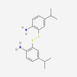 molecular formula C18H24N2S2 B1293080 2-[(2-氨基-5-异丙苯基)二硫]-4-异丙苯胺 CAS No. 1119450-16-6