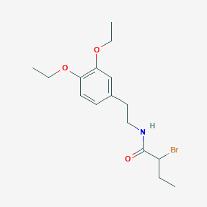 2-bromo-N-[2-(3,4-diethoxyphenyl)ethyl]butanamide