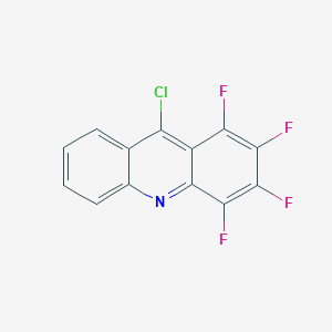 molecular formula C13H4ClF4N B12930811 9-Chloro-1,2,3,4-tetrafluoroacridine CAS No. 14186-65-3