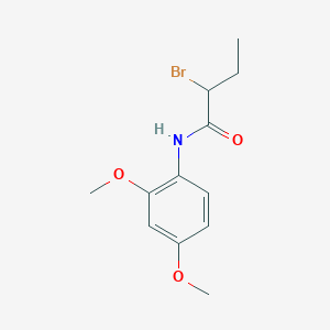 molecular formula C12H16BrNO3 B1293084 2-bromo-N-(2,4-dimethoxyphenyl)butanamide CAS No. 1119451-52-3