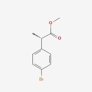 molecular formula C10H11BrO2 B12930858 (S)-Methyl 2-(4-bromophenyl)propanoate 