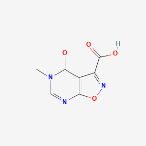 5-Methyl-4-oxo-4,5-dihydroisoxazolo[5,4-d]pyrimidine-3-carboxylic acid