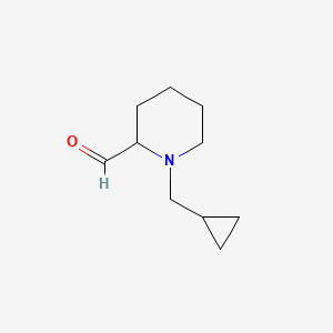 molecular formula C10H17NO B12930872 1-(Cyclopropylmethyl)piperidine-2-carbaldehyde 