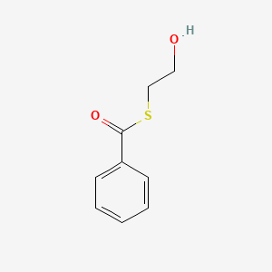 molecular formula C9H10O2S B12930878 Benzenecarbothioic acid S-(2-hydroxyethyl) ester 