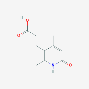 molecular formula C10H13NO3 B1293088 3-(2,4-Dimethyl-6-oxo-1,6-dihydropyridin-3-yl)propanoic acid CAS No. 1119453-13-2