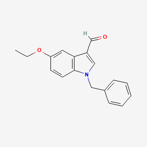 molecular formula C18H17NO2 B1293089 1-苄基-5-乙氧基-1H-吲哚-3-甲醛 CAS No. 142769-38-8