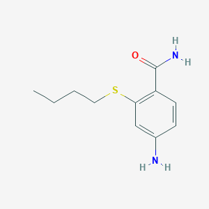 molecular formula C11H16N2OS B1293091 4-Amino-2-(butylthio)benzamide CAS No. 920483-92-7