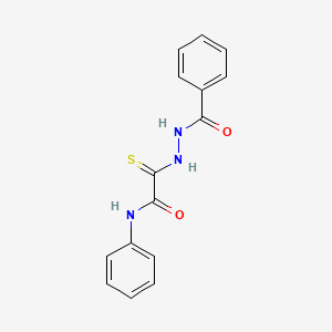 molecular formula C15H13N3O2S B1293097 2-(2-benzoylhydrazino)-N-phenyl-2-thioxoacetamide CAS No. 1134334-98-7