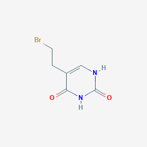 molecular formula C6H7BrN2O2 B1293100 5-(2-bromoethyl)pyrimidine-2,4(1H,3H)-dione CAS No. 53438-96-3
