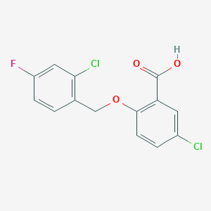 5-Chloro-2-[(2-chloro-4-fluorobenzyl)oxy]-benzoic acid