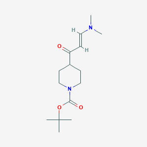 molecular formula C15H26N2O3 B1293110 tert-butyl 4-[(2E)-3-(dimethylamino)prop-2-enoyl]piperidine-1-carboxylate CAS No. 960201-86-9