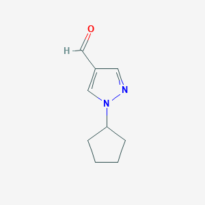 molecular formula C9H12N2O B1293122 1-cyclopentyl-1H-pyrazole-4-carbaldehyde CAS No. 1170364-22-3