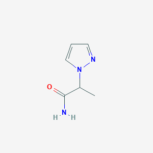 molecular formula C6H9N3O B1293136 2-(1H-吡唑-1-基)丙酰胺 CAS No. 1172715-34-2