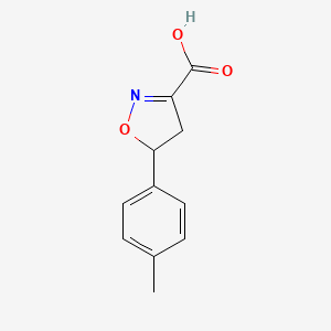 5-(4-Methylphenyl)-4,5-dihydro-1,2-oxazole-3-carboxylic acid