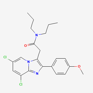 2-(6,8-Dichloro-2-(4-methoxyphenyl)imidazo[1,2-a]pyridin-3-yl)-N,N-dipropylacetamide