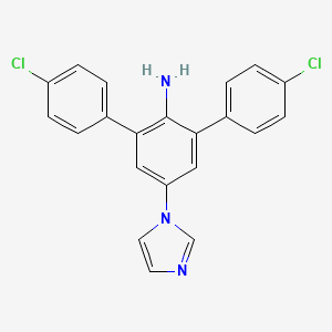 2,6-bis(4-chlorophenyl)-4-imidazol-1-ylaniline