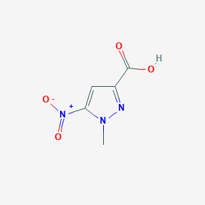 molecular formula C5H5N3O4 B1293140 1-甲基-5-硝基-1H-吡唑-3-羧酸 CAS No. 1171709-53-7
