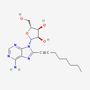 (2R,3R,4S,5R)-2-(6-amino-8-oct-1-ynylpurin-9-yl)-5-(hydroxymethyl)oxolane-3,4-diol