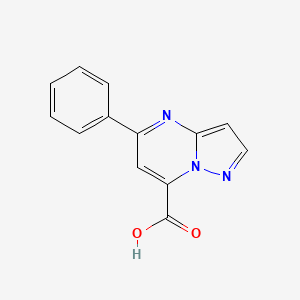 molecular formula C13H9N3O2 B1293143 5-苯基吡唑并[1,5-a]嘧啶-7-甲酸 CAS No. 1011355-77-3
