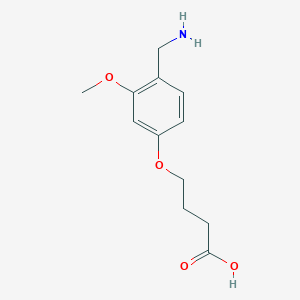 4-(4-(Aminomethyl)-3-methoxyphenoxy)butanoic acid