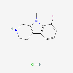 8-Fluoro-9-methyl-2,3,4,9-tetrahydro-1H-pyrido[3,4-b]indole hydrochloride