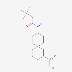 9-((tert-Butoxycarbonyl)amino)spiro[5.5]undecane-2-carboxylic acid