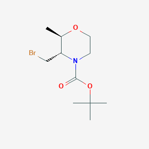 tert-Butyl (2R,3S)-3-(bromomethyl)-2-methylmorpholine-4-carboxylate