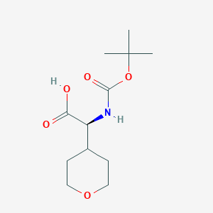 (S)-2-((tert-Butoxycarbonyl)amino)-2-(tetrahydro-2H-pyran-4-yl)acetic acid