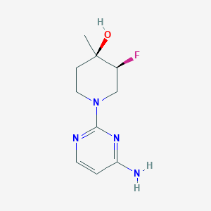 (3S,4R)-1-(4-Aminopyrimidin-2-yl)-3-fluoro-4-methylpiperidin-4-ol