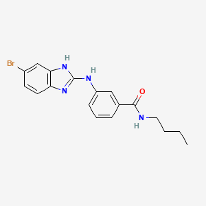 3-[(6-Bromo-1H-benzimidazol-2-yl)amino]-N-butylbenzamide