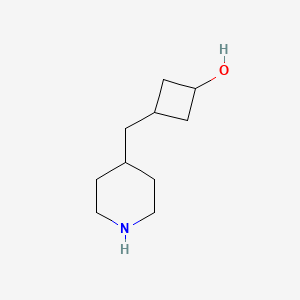 3-(Piperidin-4-ylmethyl)cyclobutan-1-ol