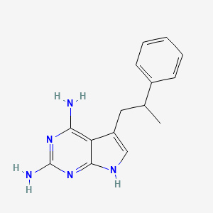 5-(2-phenylpropyl)-7H-pyrrolo[2,3-d]pyrimidine-2,4-diamine