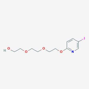 molecular formula C11H16INO4 B12931677 Ethanol, 2-[2-[2-[(5-iodo-2-pyridinyl)oxy]ethoxy]ethoxy]- 