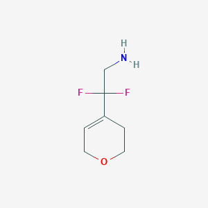 2-(3,6-Dihydro-2H-pyran-4-yl)-2,2-difluoroethan-1-amine