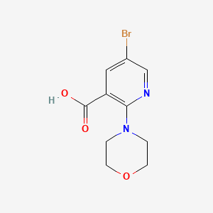 molecular formula C10H11BrN2O3 B1293174 5-Bromo-2-morpholinonicotinic acid CAS No. 1017783-03-7