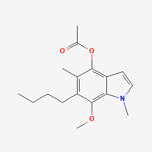 (6-butyl-7-methoxy-1,5-dimethyl-indol-4-yl) Acetate